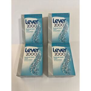 Lot‎ Of 4 Lever 2000 Perfectly Fresh Bar Body Cleanser 4 oz NEW Discontinued